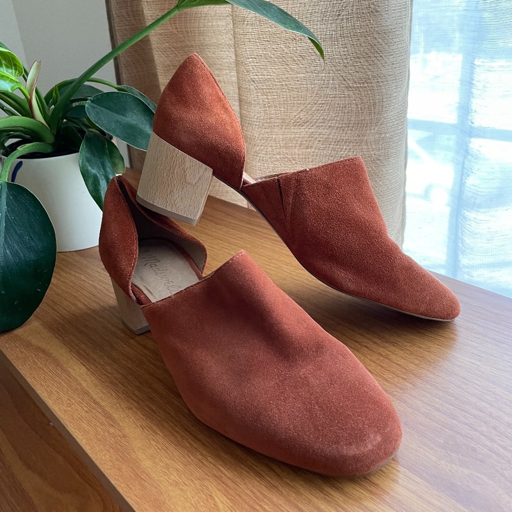 MADEWELL Size 7 Rustic Style Suede Mule Pump